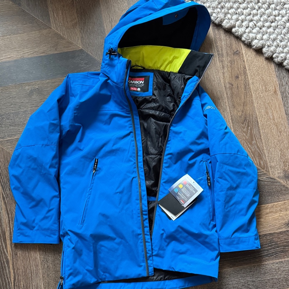 Carbon Kids Vibrant Blue ski jacket